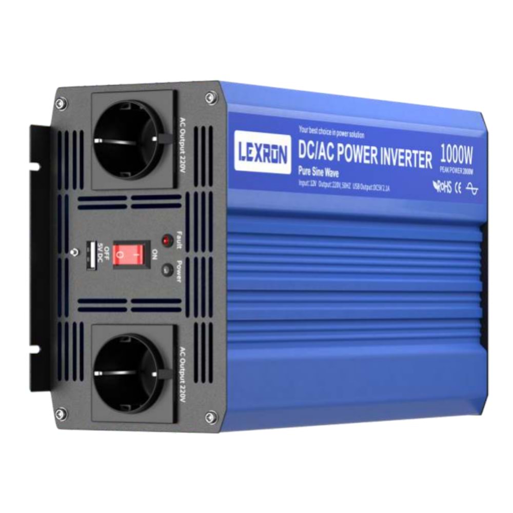 Lexron 1000W 12V Tam Sinüs Inverter