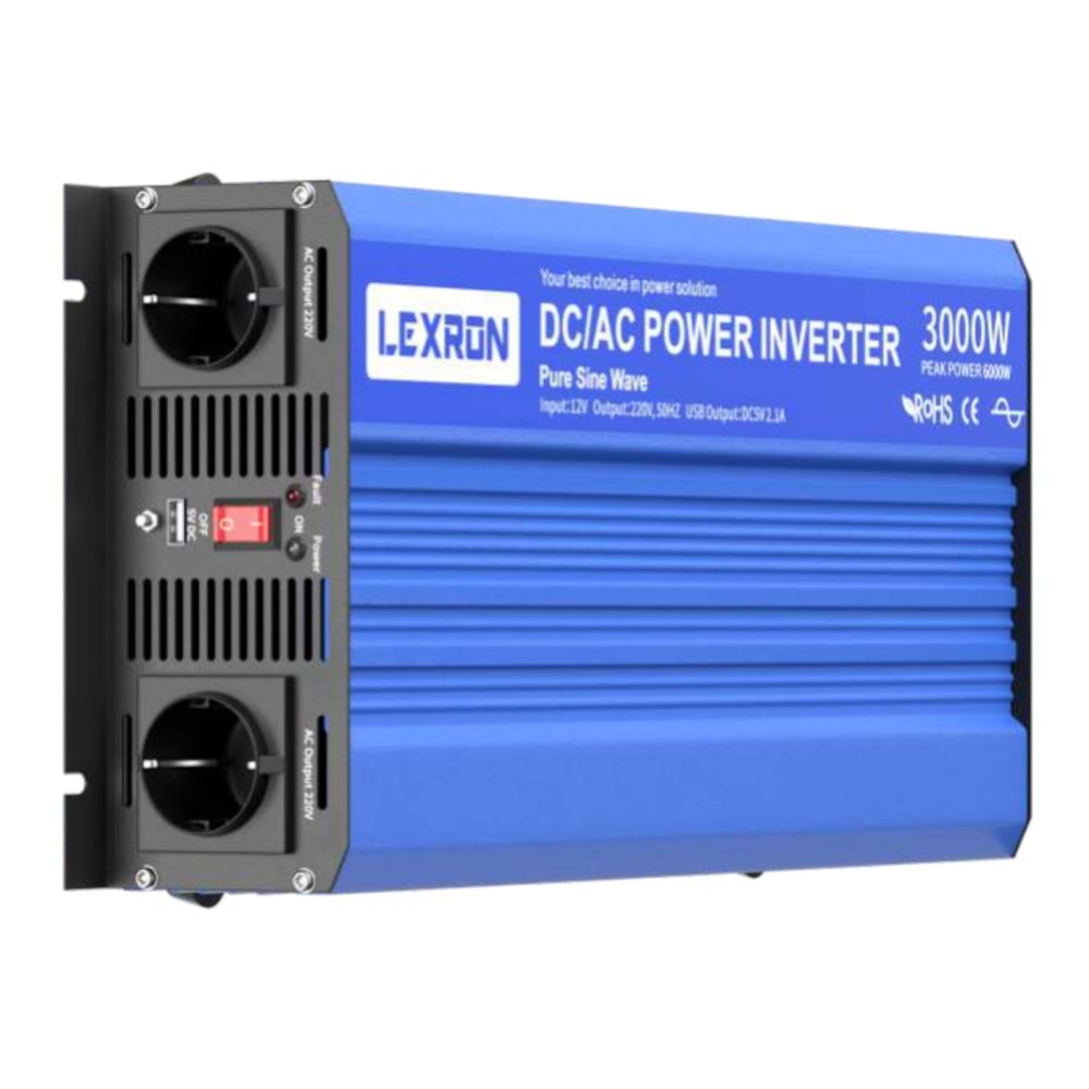 Lexron 3kW 12V Tam Sinüs Inverter
