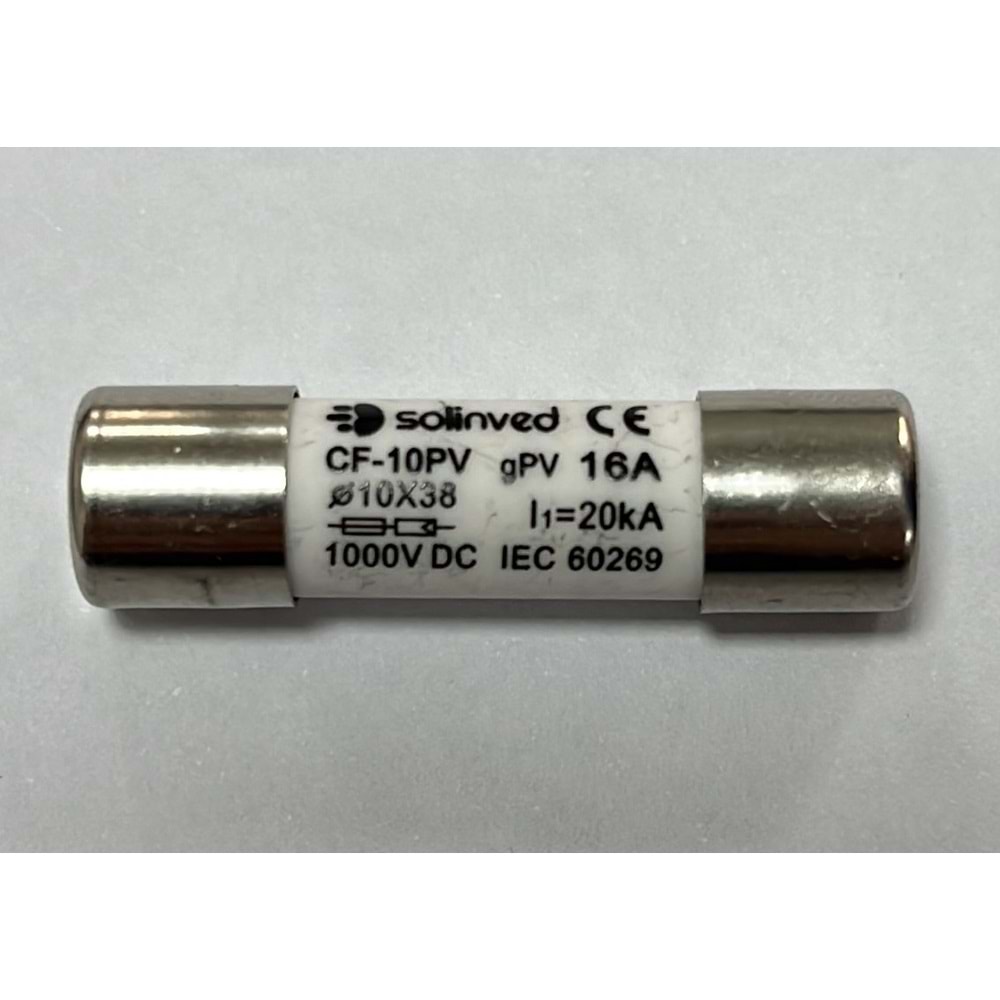 Solinved 16A 1000V DC Sigorta (CF-10PV-16)