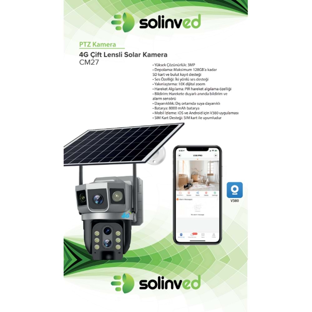 Cm27 Solınved Solar Camera-4g