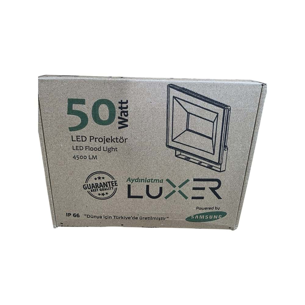 Luxer 50W Projektör Samsung LED 6500K 4500 Lm
