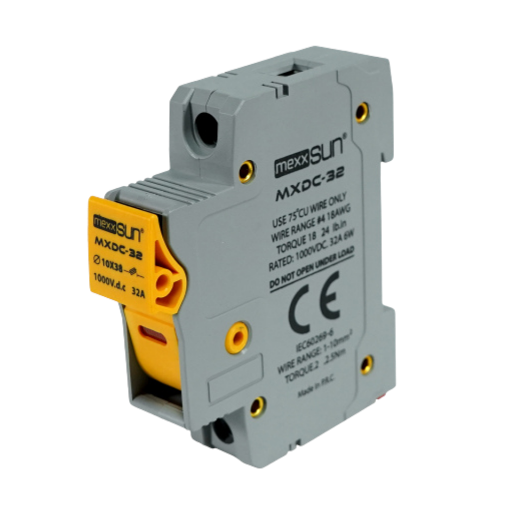 Mexxsun 20A 1000V DC Sigorta + Sigorta Yuvası