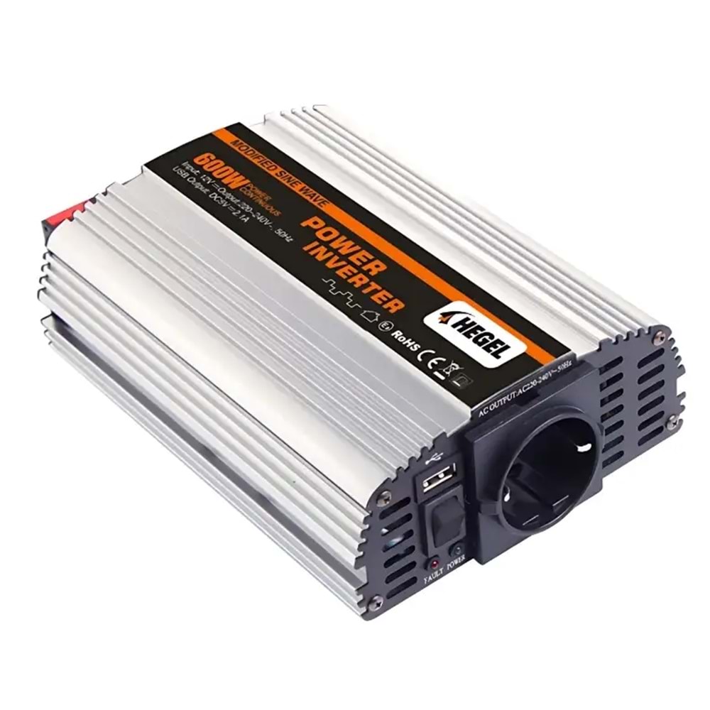 Hegel 600W 12V Modifiye Sinüs Inverter (MS600)