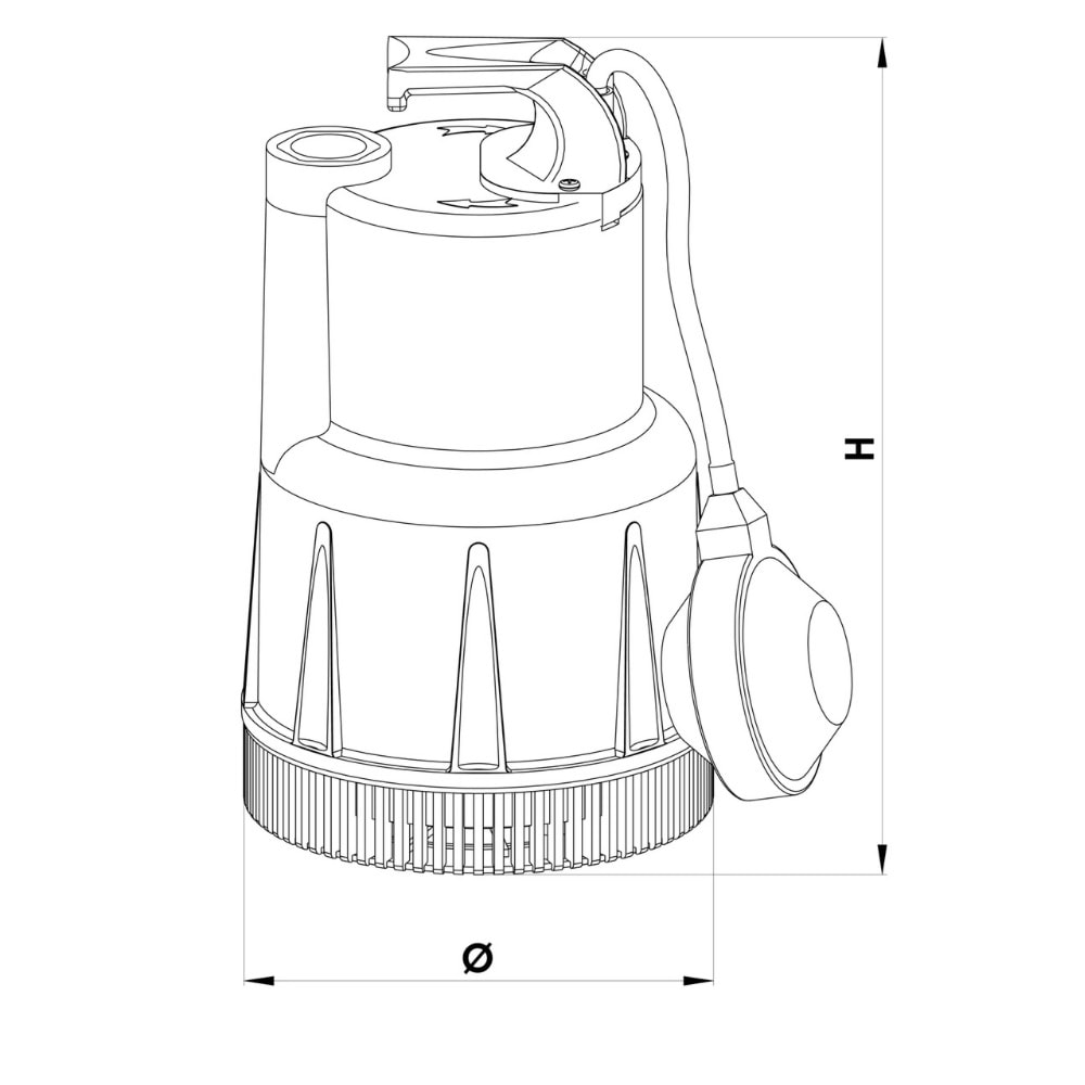 Sumak 0.85 HP 370W Drenaj Dalgıç Pompa (SDF5)