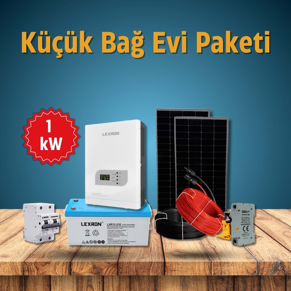 Küçük Bağ Evi Paketi 1 kW