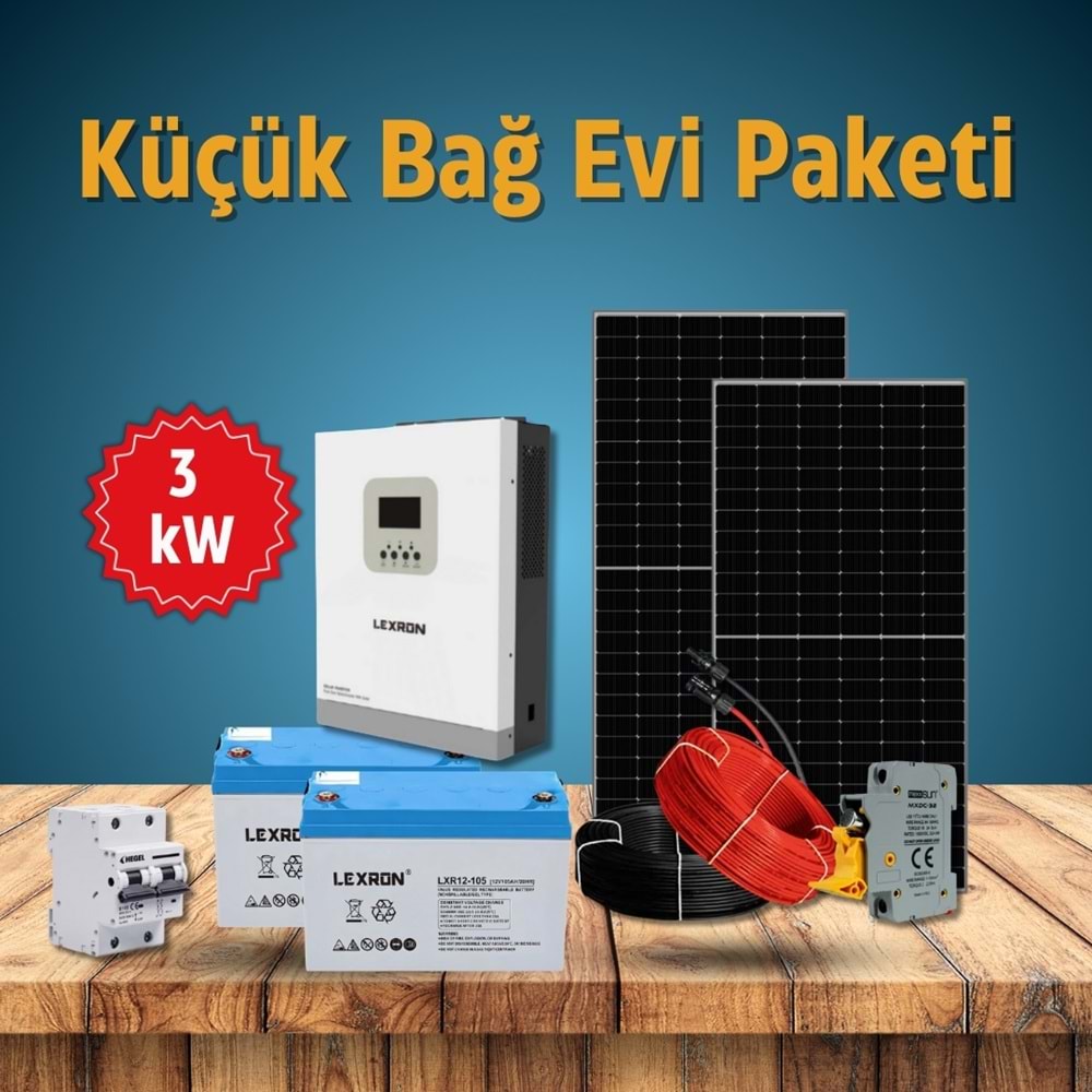 Küçük Bağ Evi Paketi 3 kW