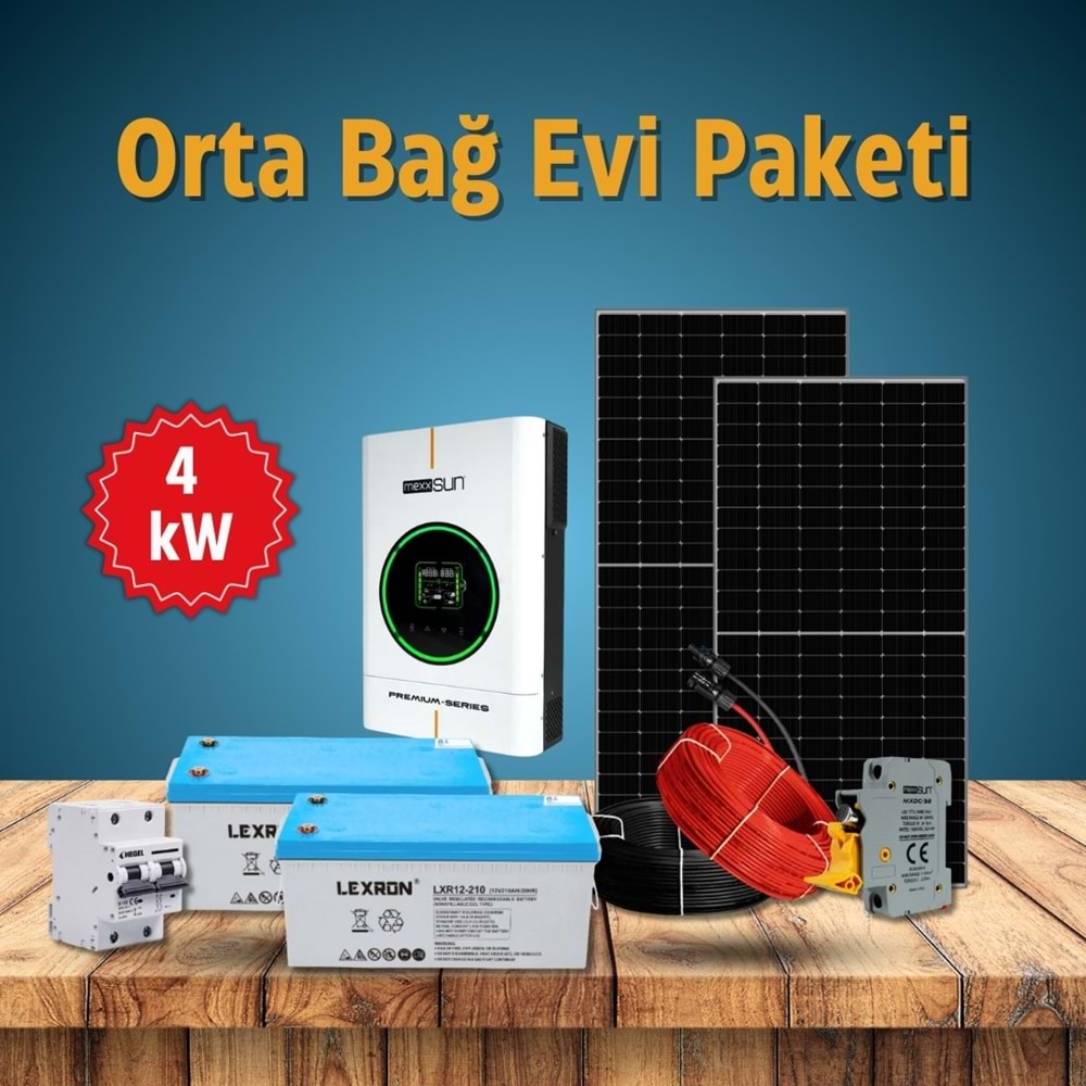 Orta Bağ Evi Paketi 4 kW