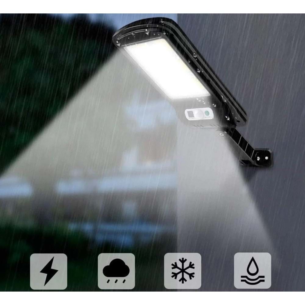 Powermaster Hareket Sensörlü 3 Modlu Uzaktan Kumandalı 6 COB LED Solar Lamba 5940