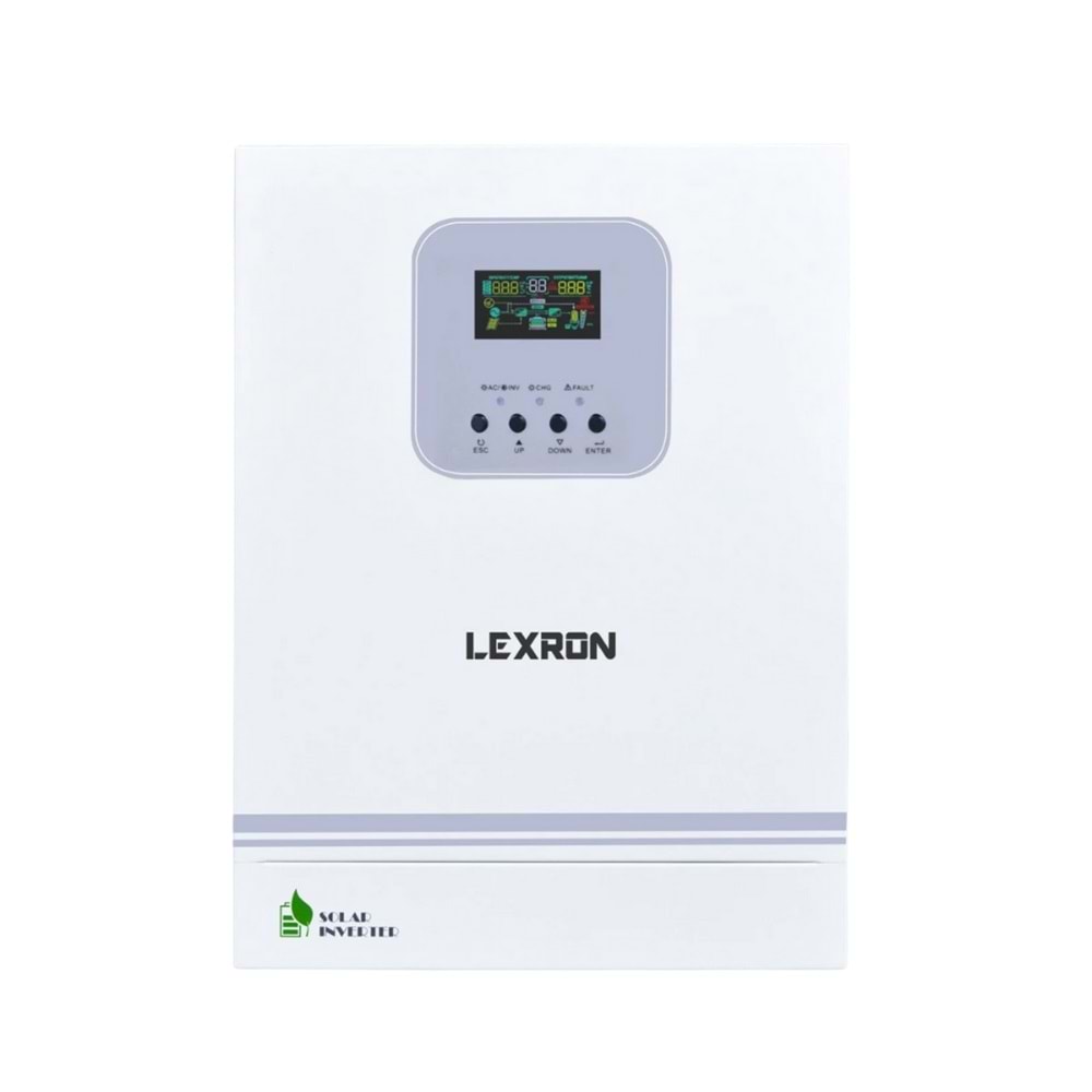 Lexron 3kW 24V Hv Mppt 40-500 Pv Input Akıllı Hibrit Inverter