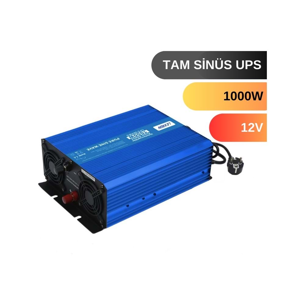 1000W-12V Tam Siniüs Ups (Solar Jeneratör)