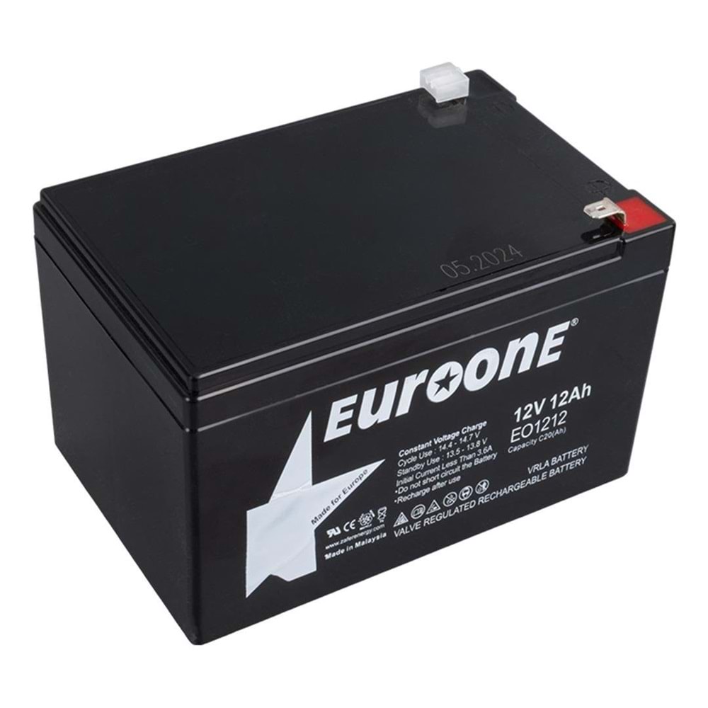 Euroone Eo-1212 12 Volt - 12 Amper Akü (151 X 98 X 95 Mm)