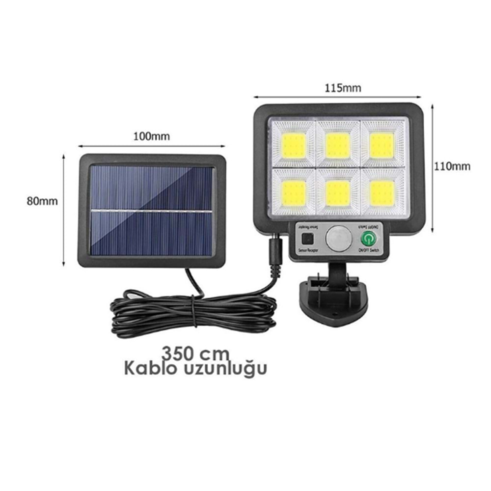Powermaster Solar Duvar Lambası (JX-F72)
