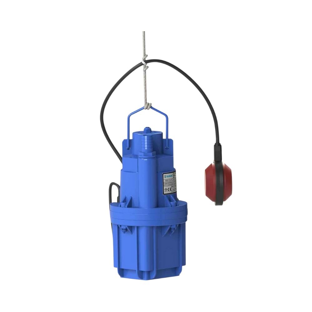 Sumak 0.85 HP 650W 10 Mt Flatörlü Elektromanyetik Dalgıç Pompa (SDF4)