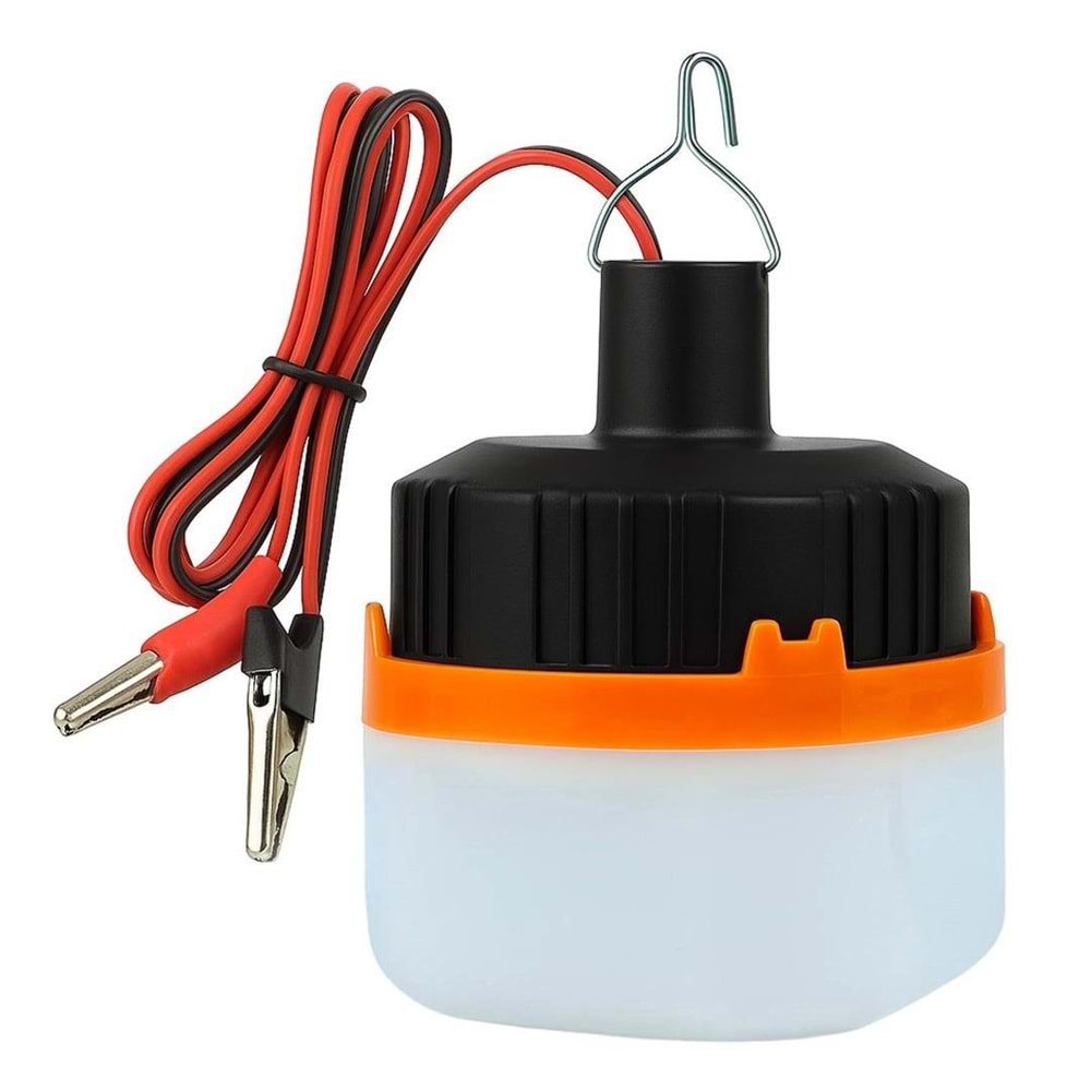 Powermaster 12V Krokodil Uçlu Siyah Led Lamba (HT-B11)