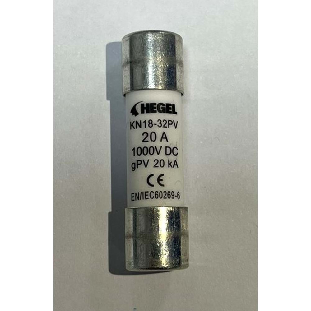 Dc Kartuş Sigorta 1000vdc 20a B Sınıf-Hegel