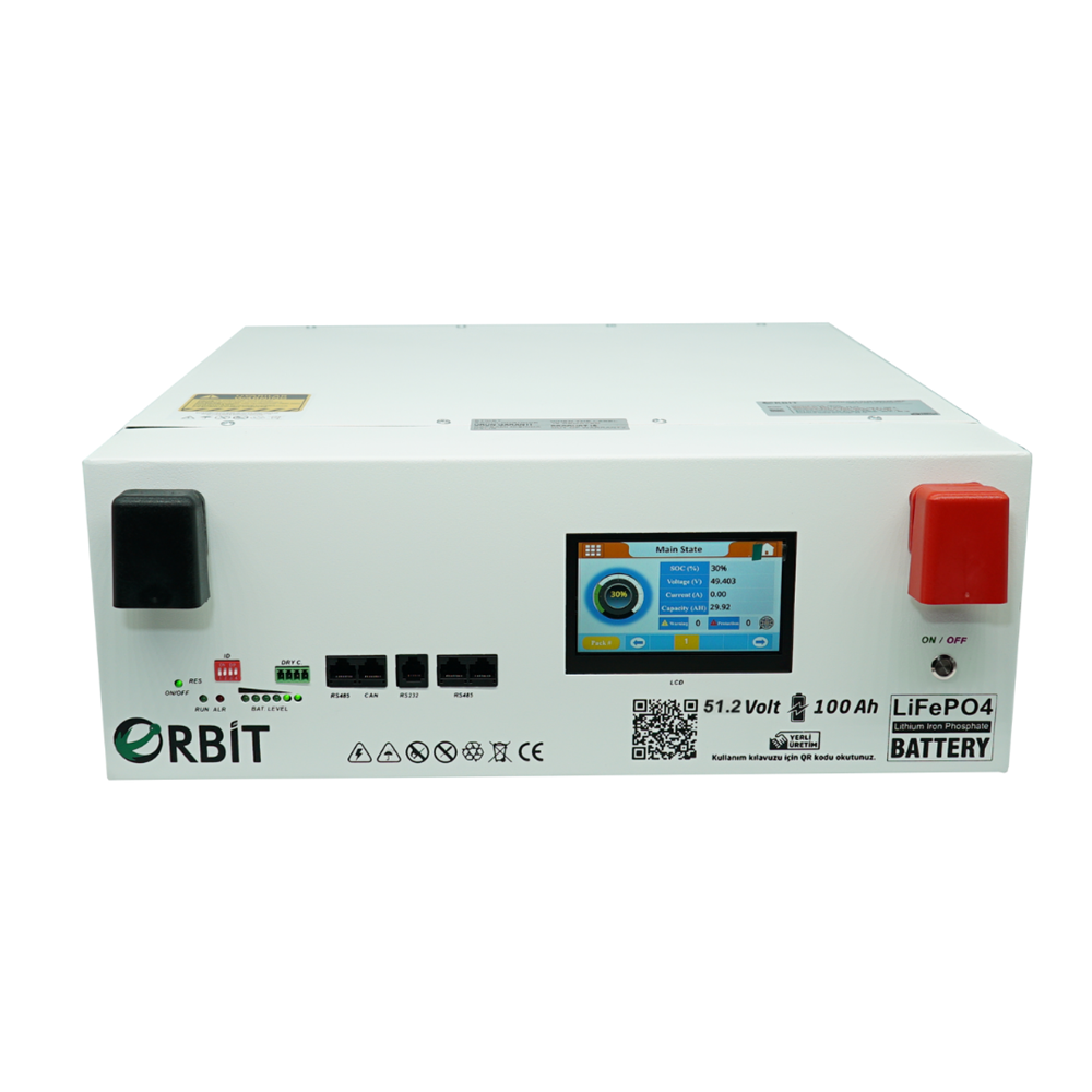 Orbit 51.2 V 100 Ah LiFePO4 Akü