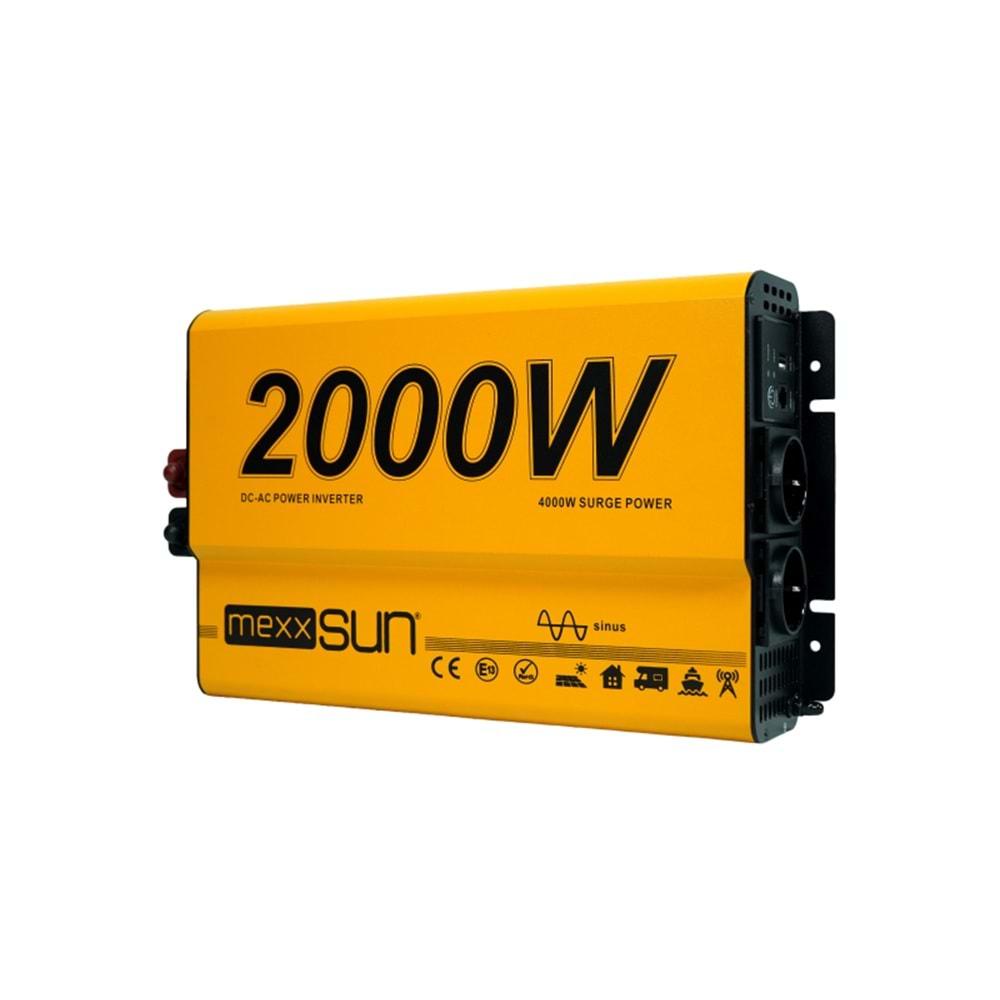 Mexxsun 2000W 12V Tam Sinüs Inverter (MEXTS-2000-12)