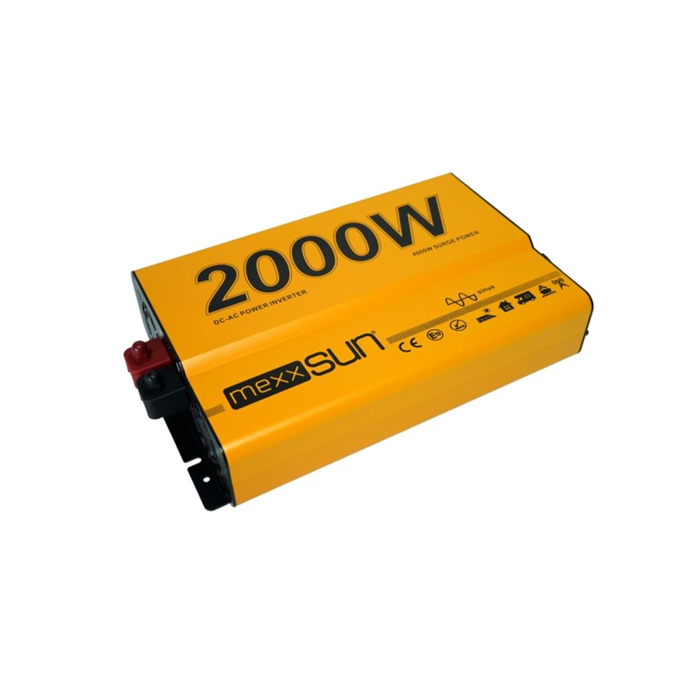 Mexxsun 2000W 12V Tam Sinüs Inverter (MEXTS-2000-12)