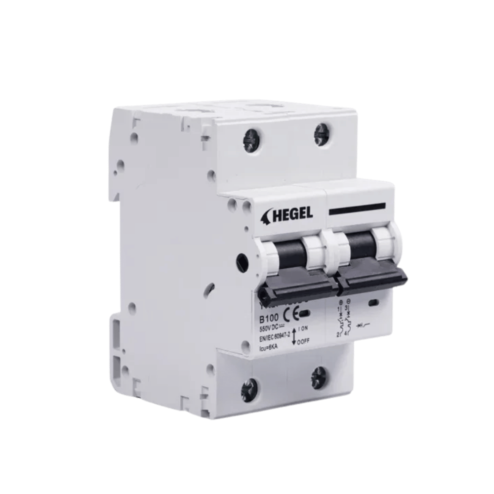 Hegel 100A 550VDC Devre Kesici B Sınıf (YRL7-125DC-100A)