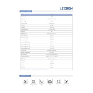 Lexron 3kW 12V Tam Sinüs Inverter