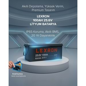 Lexron 100Ah 25.6V Lityum Akü