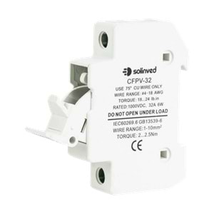 Solinved 1000V DC Kartuş Sigorta Yuvası