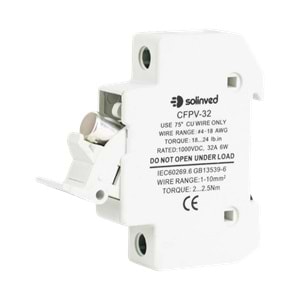 Solinved 1000V DC Kartuş Sigorta Yuvası