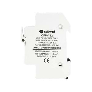 Solinved 1000V DC Kartuş Sigorta Yuvası