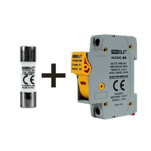 Mexxsun 20A 1000V DC Sigorta + Sigorta Yuvası
