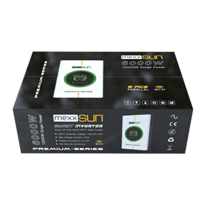 Mexxsun Mexx-P6kW Premium 48V 6kW Tam Sinüs Akıllı Inverter (Paralel /Wi-Fi/ Dual Output)