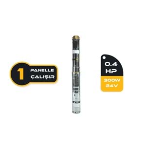 Mexxsun 0.4 HP / 300W / 24V DC Dalgıç Pompa (3RDC3-35-24-300)