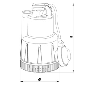 Sumak 0.85 HP 370W Drenaj Dalgıç Pompa (SDF5)