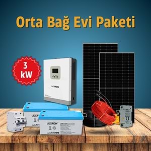 Orta Bağ Evi Paketi 3 kW