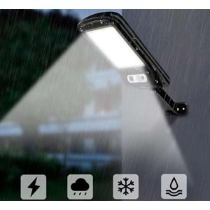 Powermaster Hareket Sensörlü 3 Modlu Uzaktan Kumandalı 6 COB LED Solar Lamba 5940