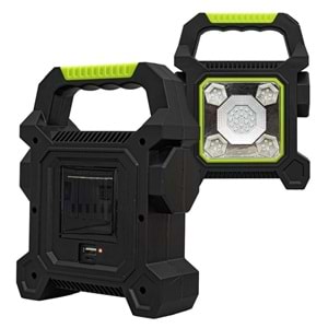Powemaster 3 Kademeli Şarjlı Çok fonksiyonlu Solar Işıldak (OM-17) JY-258C