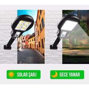 7343 - POWERMASTER CL-182-6 48 COB LEDLİ SENSÖRLÜ SOLAR SOKAK LAMBASI