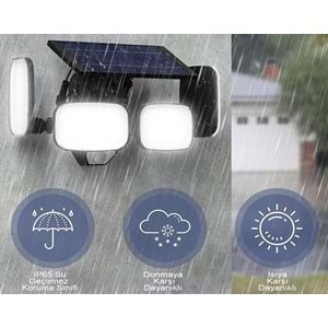 Powermaster 6V 3W Solar Panelli Hareket Sensörlü Ledli Lamba (PM-8048)