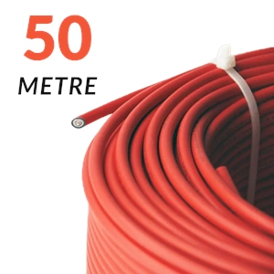 Solar Kablo 6mm2 Kırmızı 50 Metre