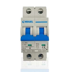 Dc Devre Kesici 550vdc 40a B Sınıf - Hegel