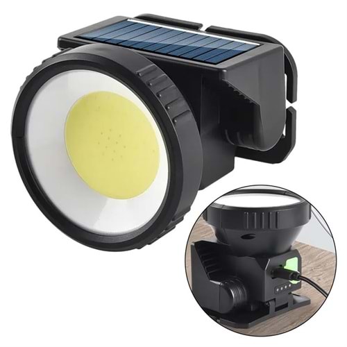 24345 - EL FENERİ - POWERMASTER WH-8868B SOLAR KAFA LAMBASI