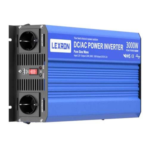 Lexron 3kW 12V Tam Sinüs Inverter