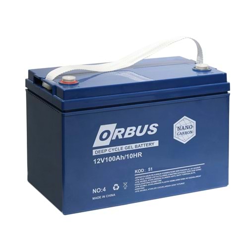 Jel akü 12V 100Ah Orbus