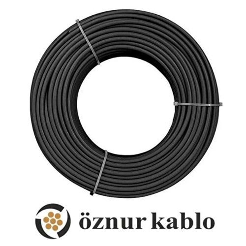 Öznur Solar Kablo H1Z2Z2-K (1,5KV DC)-Siyah 6MM