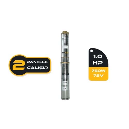 Dc Pompa 1 Hp / 750w Dalgıç