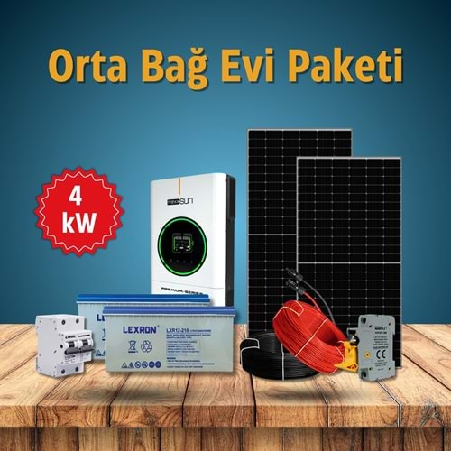 Orta Bağ Evi Paketi 4 kW