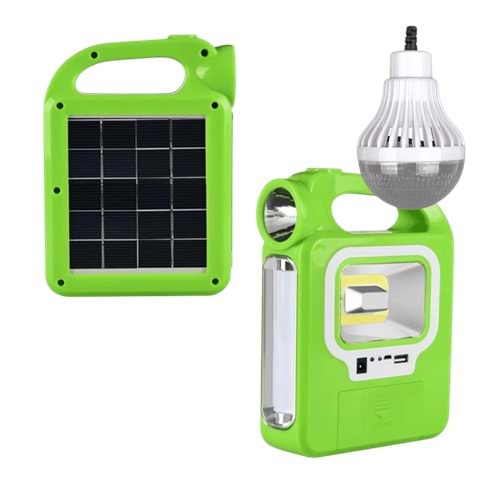 Powermaster Solar Tamirci/Balıkçı Çalışma Lambası Uzatma Ampul Dahil (HB-6399B)