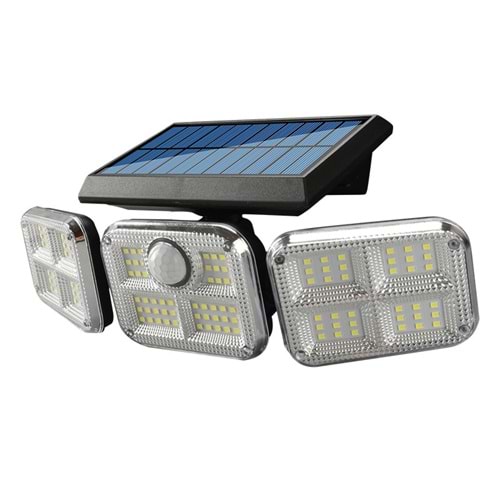 Uv Led Lıght / Powermaster Fl-1727 Sensörlü 3 Kademeli 120 Ledli Solar Lamba