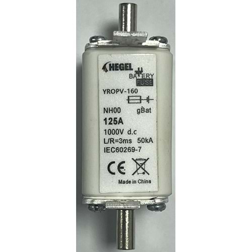 Dc Bıçaklı Sigorta 1000vdc 125a B Sınıf 1p- Hegel