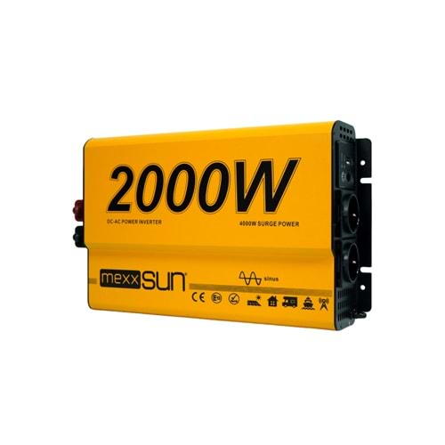 Mexxsun 2000W 12V Tam Sinüs Inverter (MEXTS-2000-12)