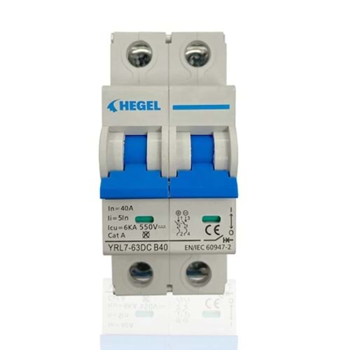 Dc Devre Kesici 550vdc 40a B Sınıf - Hegel